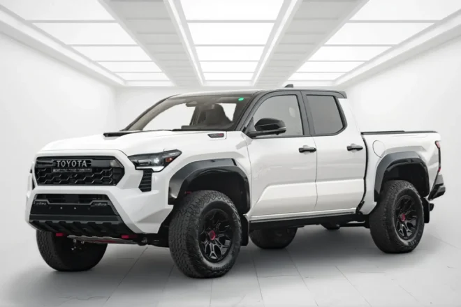 Toyota Tacoma TRD PRO I-FORCE MAX White 2025 Export Dubai to Africa