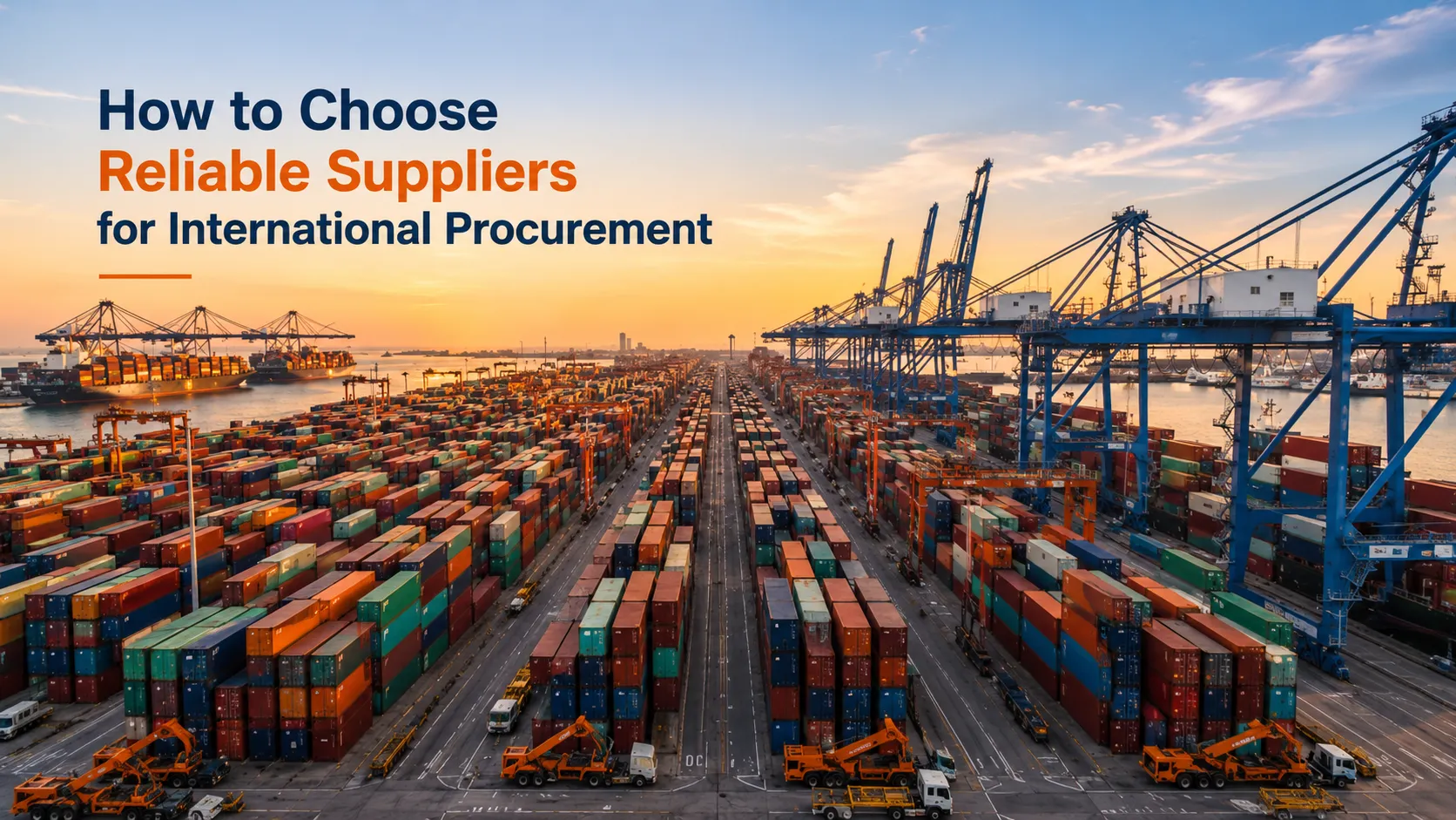 How to Choose Reliable Suppliers for International Procurement | AGTP Group