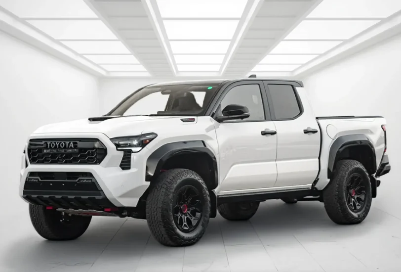 Toyota Tacoma TRD PRO I-FORCE MAX White 2025 Export Dubai to Africa